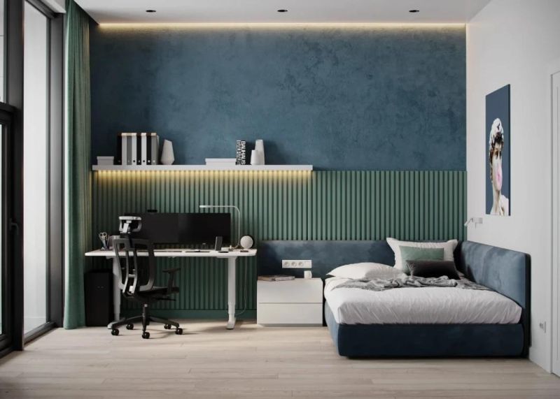 Customize Computer Desktop Desk Home Bookcase Desk Bookshelf Table Bedroom Solid Wood Desk Writing Desk Study Table