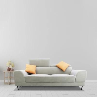 Italian Comfortable Couch Fabric Sofa Metal Legs Modern Sofa Set