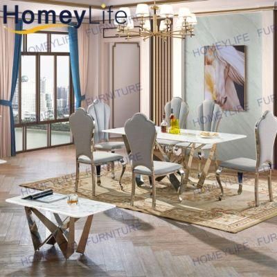 China Factory Wholesale Restaurant Hotel Furniture Marble Dining Table