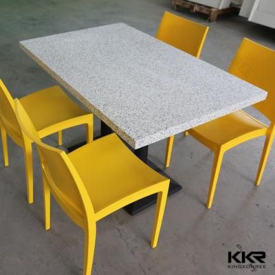 Acrylic Solid Surface Round Dining Bar Table Cafe Tables and Chairs