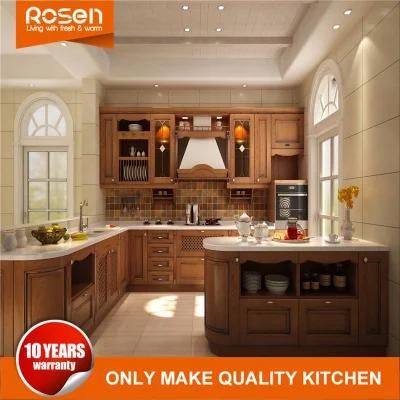 Home Furniture Wooden Solid Wood Kitchen Cupboard Cabinets Furniture