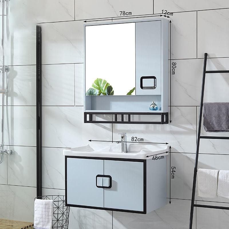 Modern Waterproof Wall Mounted Cabinet Bathroom Vanity with Mirror