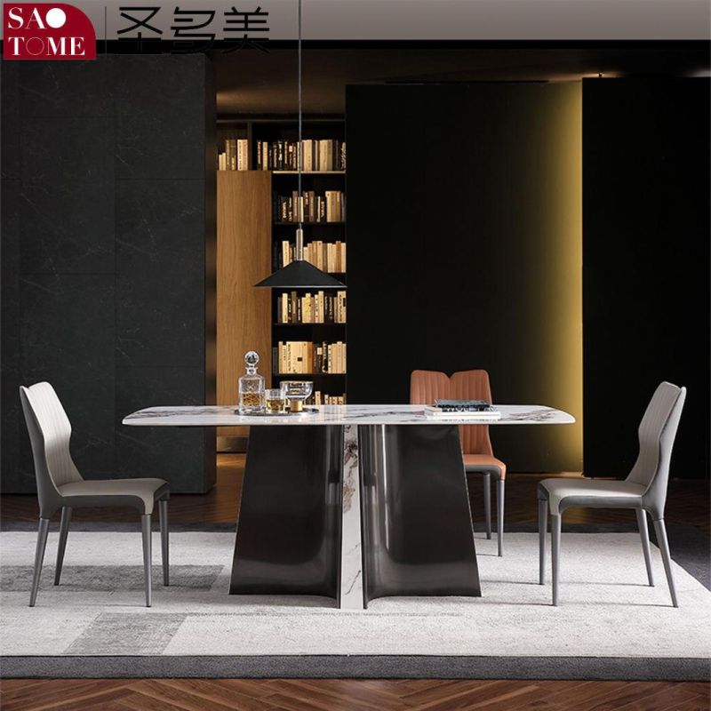 Modern Living Room Dining Room Furniture High-Grade Cross Base Dining Table