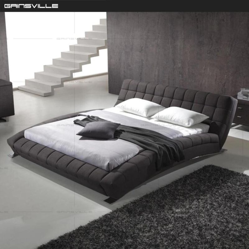 Hot Sale American Style Leather Bed for Bedroom Gc1697