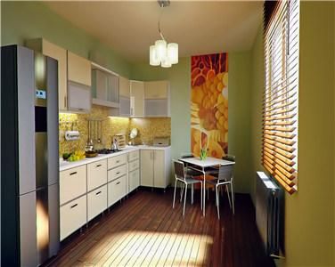 Home Used High Quality Modular L Shape Melamine Kitchen Cabinet