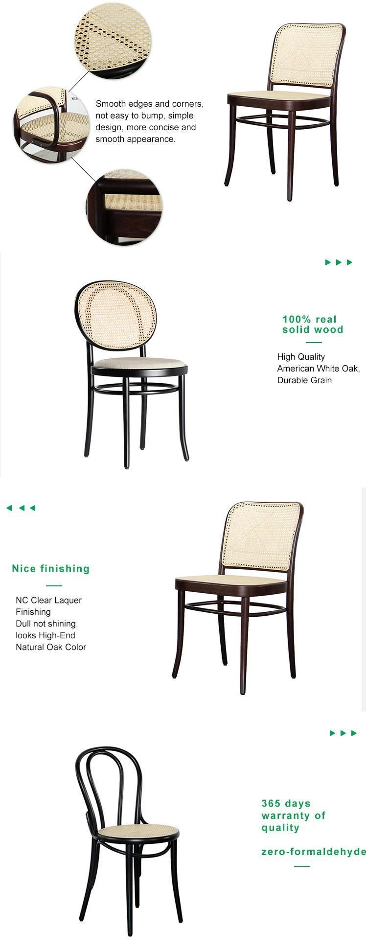 Furniture Modern Furniture Chair Home Furniture Living Room Furniture High Quality New Chinese Style Modern Cafe Leisure Wooden Rattan Dining Chairs