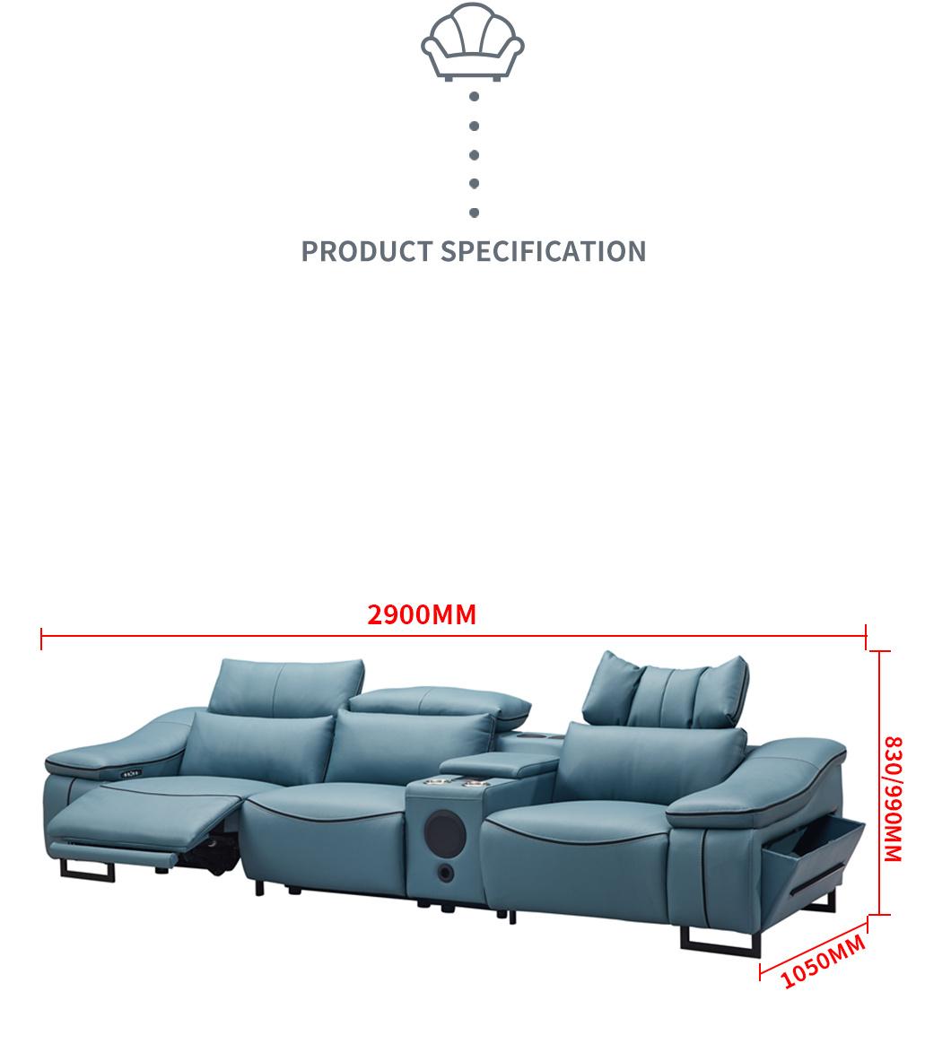 Simple Design Living Room Sectional Recliner Sofa Home Furniture