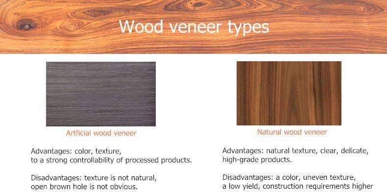 Modern New Design Delicate Wood Grain Wood Veneer Kitchen Cabinet