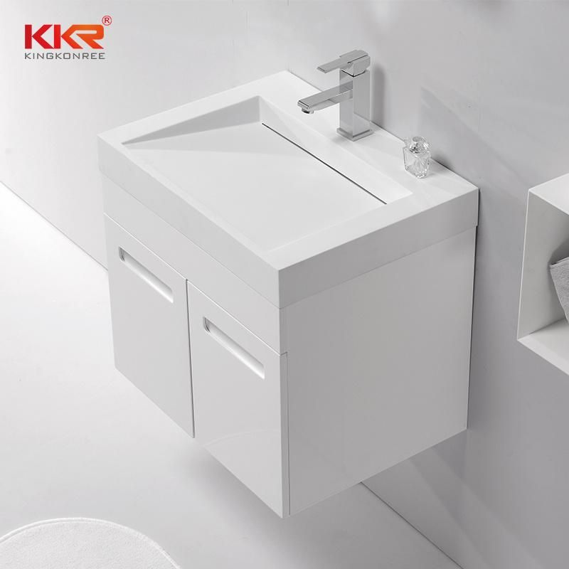 Modern Design Wash Solid Surface Basin Bathroom Cabinets