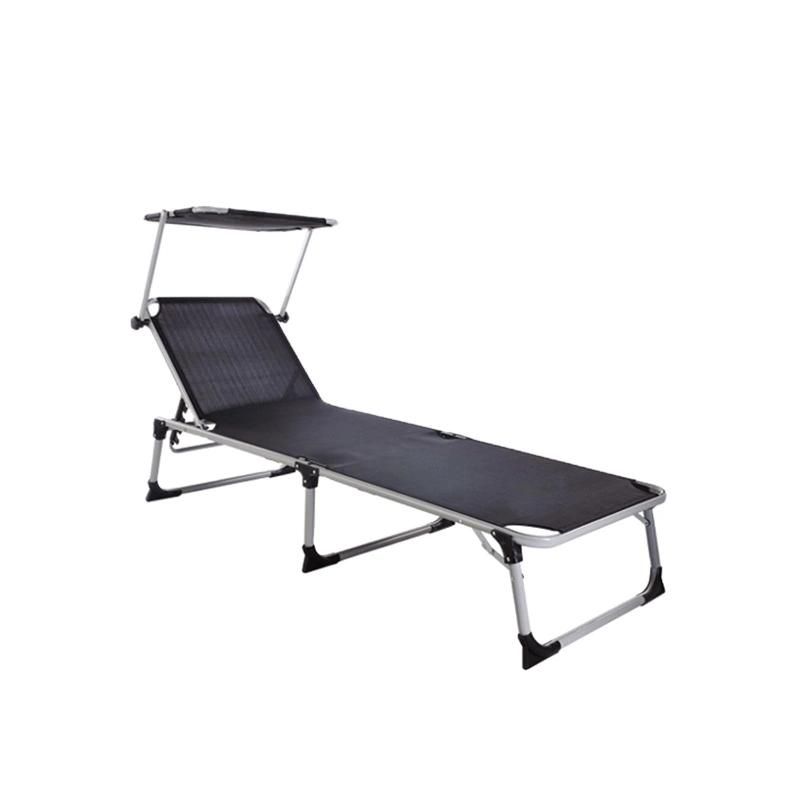 Aluminum Folding Sunbed with Canopy