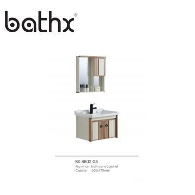 Wholese Aluminum Bathroom Vanity Wall Mounted Cabinet Modern Design