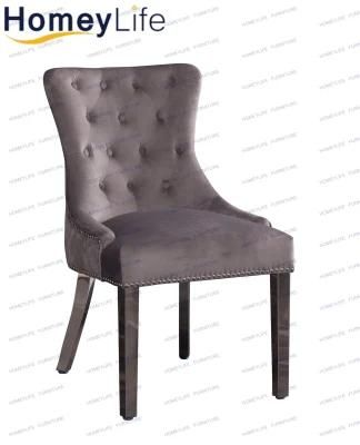 Minimalist Style Hotel Restaurant Furniture Fabric Cushion Dining Chair