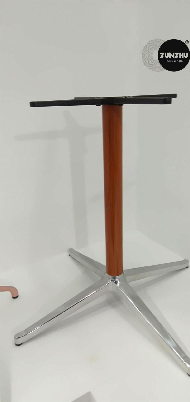 Rectangle Table Base Sandy Texture Office Table 2 Legs Aluminum Base Banquet Furniture
