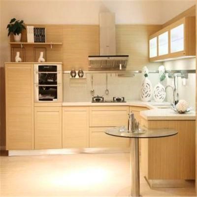 Modern Wood Kitchen Cabinet Set, Black High Gloss Finished Lacquer Kitchen Cabinet Designs