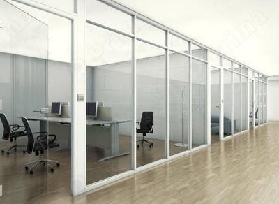 Low Cost Glass Partition Office Partition Simple Design Aluminum 4.5 Profile Series for Office Partition