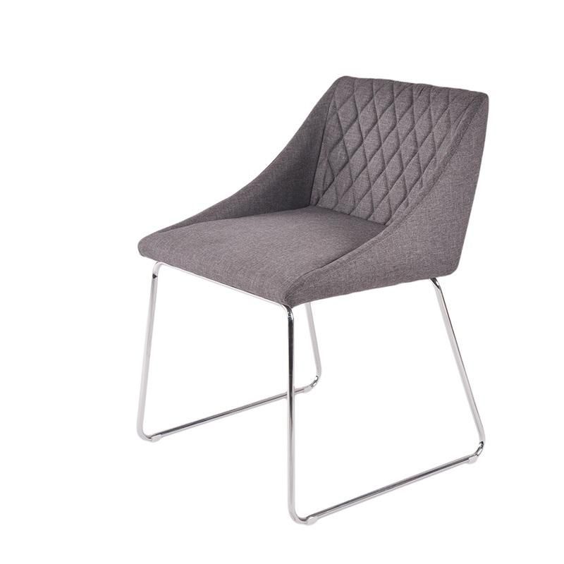 Hotel Cafe Room Furniture Diamond Pattern Square Back Dining Chair