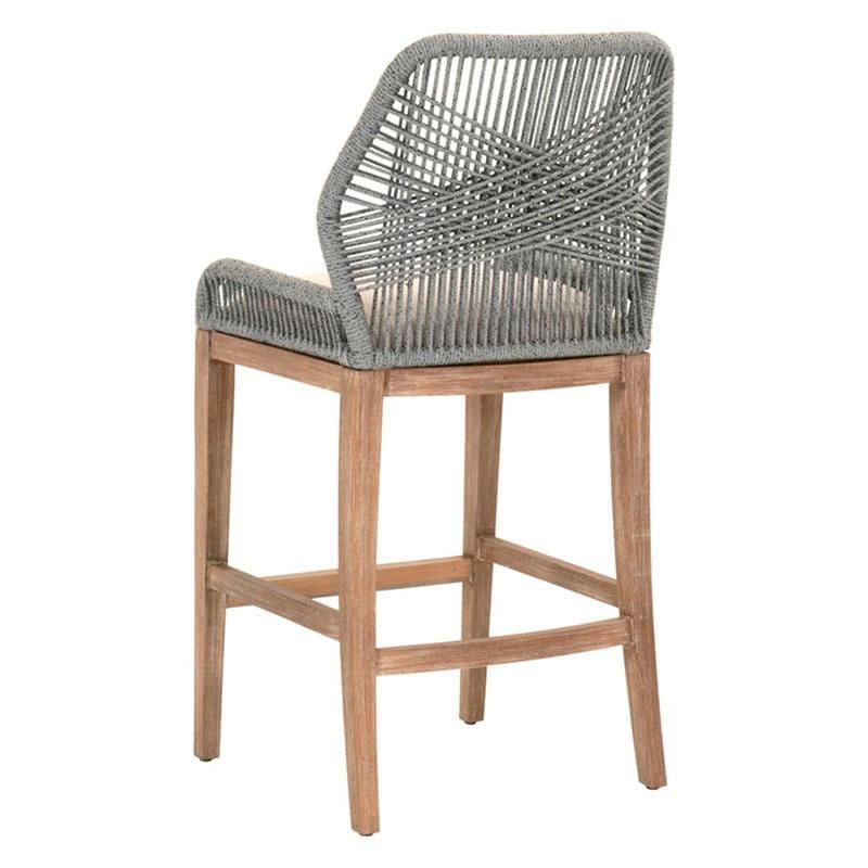 Outdoor Counter Stool with Removable Upholstered Seat