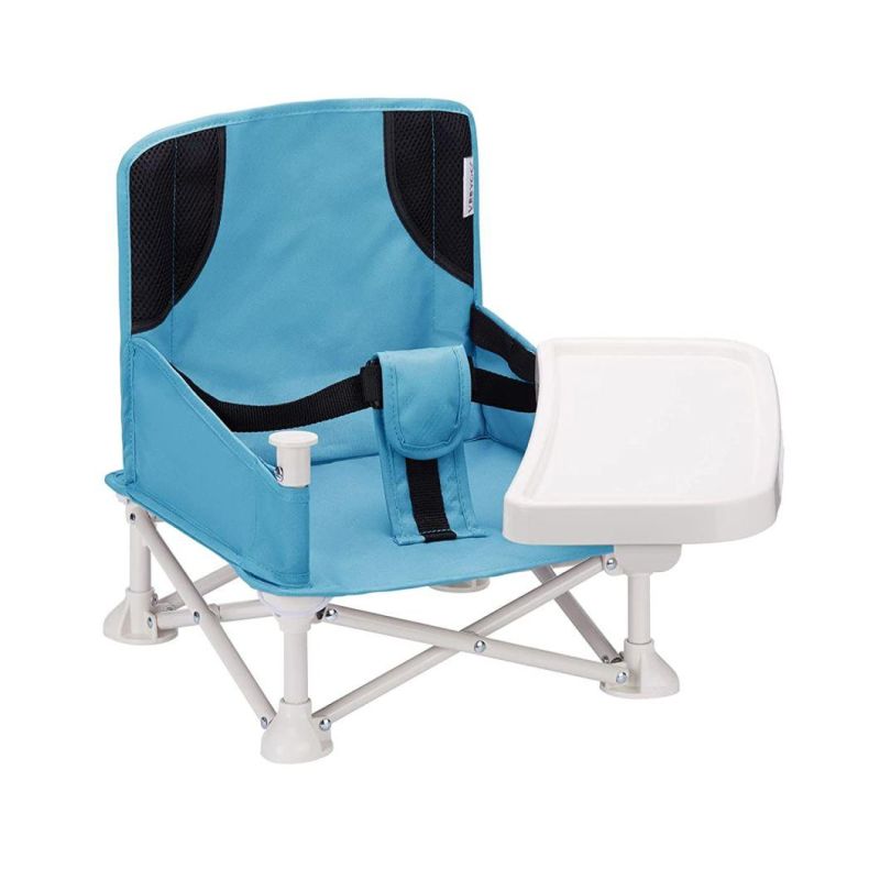 Booster Chair I Portable I for Indoor Outdoor Use Compact Fold Lightweight Safety Harness Travel High Chair on-The -Go