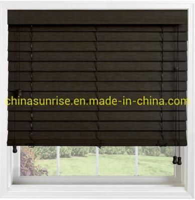 Manual and Electric Operate Wood Venetian Blinds