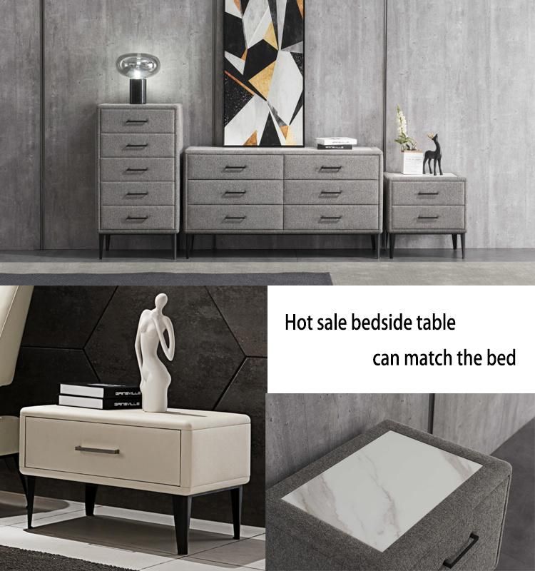 New Arrival Modern Home Bedroom Furniture King Queen Bed Double Sherpa Bed for Bedroom Gc2123