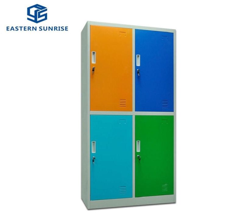 Modern Metal Furniture 4 Door Shool/Office/Factory/Dormitory Locer