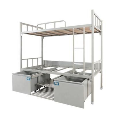 Used School Furniture Metal School Dormitory Bunk Bed with Slide and Stairs