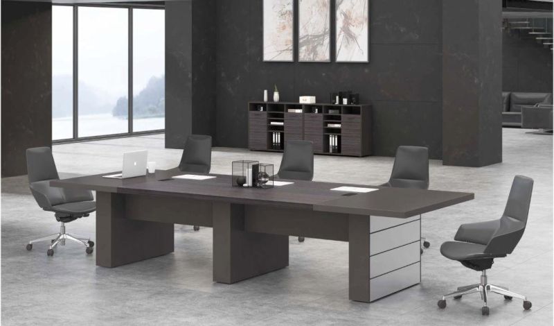 Office Project Modern Style Wooden Confrence High Top Table for Meeting Room