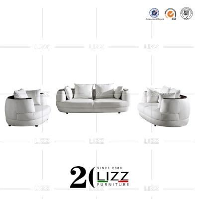 Italian Unique Design Modern Modular Geniue Leather Home Furniture Sofa Set Long Couch