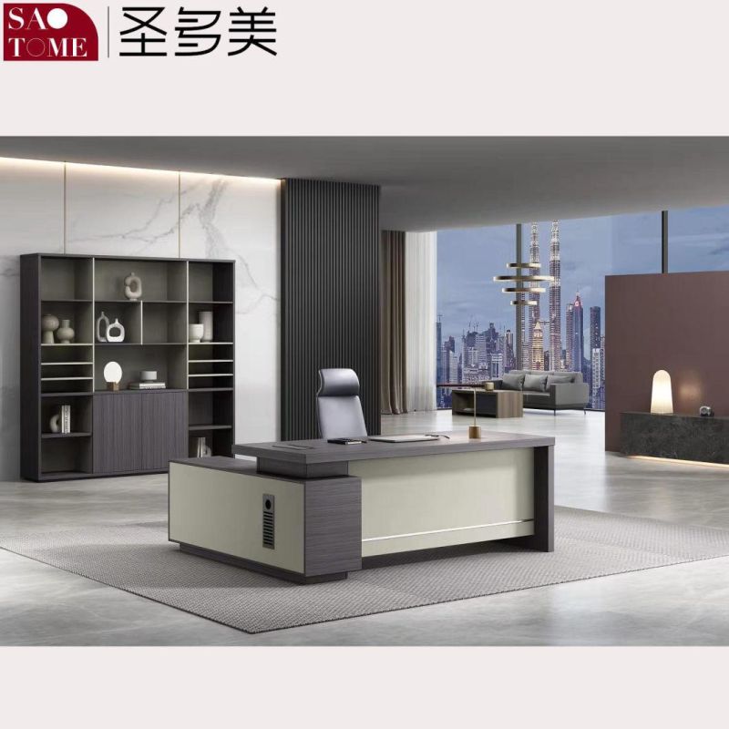 Modern Luxury Foshan Office Wooden Table Ordinary Desk Office Furniture Single Seat