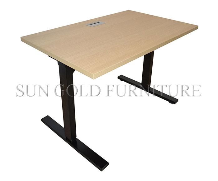 Modern Popular Melamine Electric Height Adjustable Office Table (SZ-HD006)