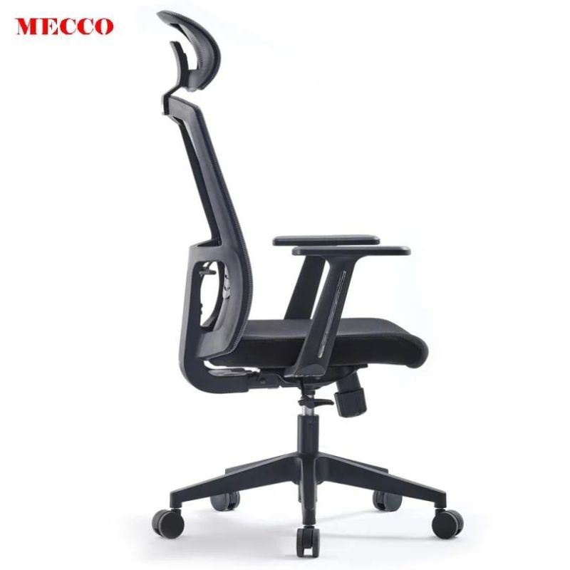 Modern Executive Office Revolving Chair High Back Ergonomic Chair Lumbar Supported Mesh Office Chair with Adjustable Headrest