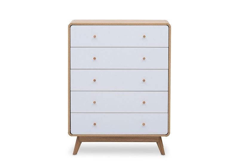 Modern Wood Chest with Drawers