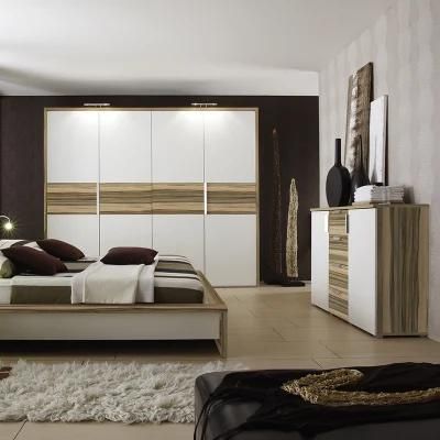 Home Use Latest Design Modern Melamine Bed Furniture Bedroom Sets King Size Bedroom