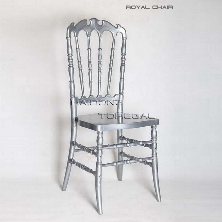 Silver Color Acrylic PC Resin Chiavari Chair Rental Dining Furniture