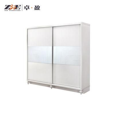 Modern Glossy Design Home Bedroom Furniture Wooden Sliding Door Wardrobe