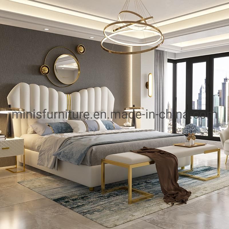 (MN-MB97) Hotel/House Bedroom Furniture Modern Luxury High Back Bed