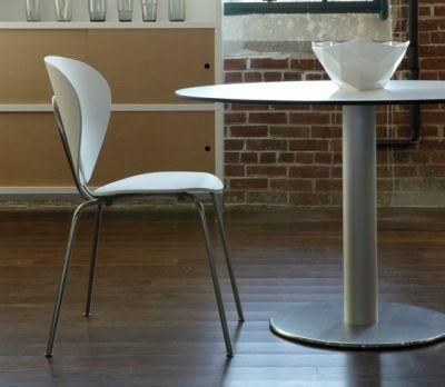 Phenolic Resin Round White Coffee Table with Chair
