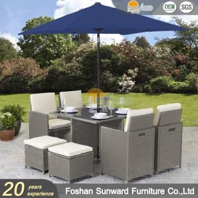 UV Resistance Modern Chinese Outdoor Garden Hotel Home Dining Room Resort Villa Balcony Leisure Wicker Rattan Chair and Table Furniture