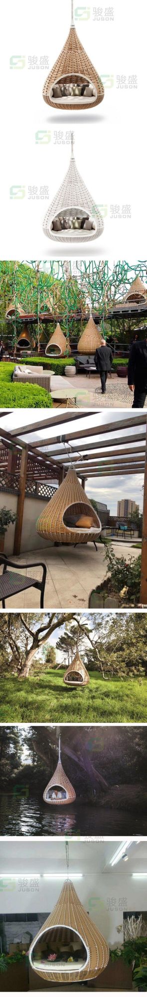 Hotel Furniture Modern Outdoor Hanging Chair Rattan Patio Chair Leisure Chair Garden Swing