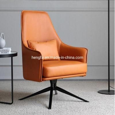 Nordic Modern Banquet Chair Comfort Home Leather Upholstered Leisure Hotel Sofa Chair