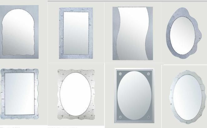 Mirror Frame LED Bathroom Mirror Lighten Bathroom Wall Mirror
