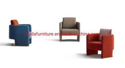 Luxury Hotel Villa Apartment Home Furniture Living Room Bedroom Armchair Armrest Single Velvet Sofa Leisure Chair