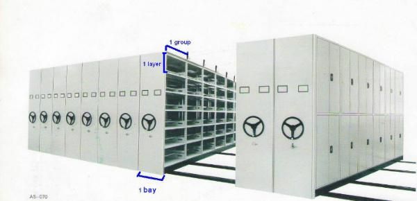 Steel Mobile Shelving Compactor Modern Steel Storage Cabinet Filing Cabinet for Office School