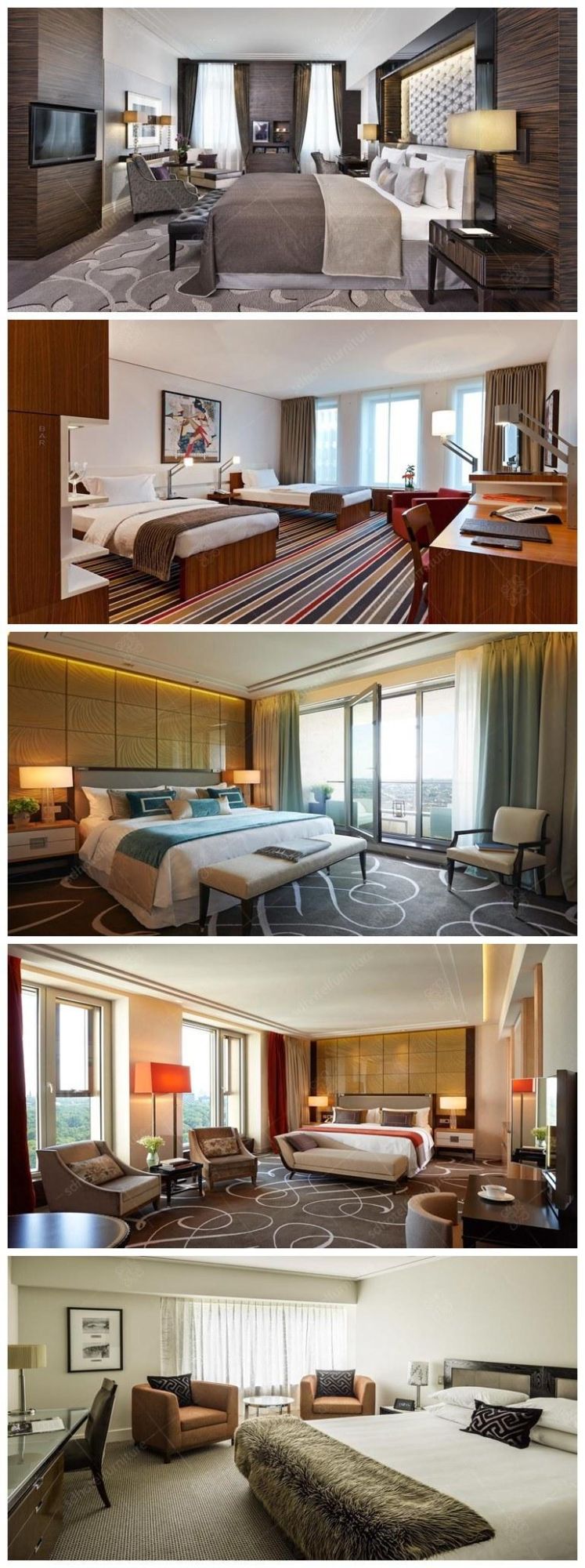 Hotel Bedroom Furniture Sets Crown Hotel Furniture 5 Star for Sale Hotel Bedroom Furniture SD1327