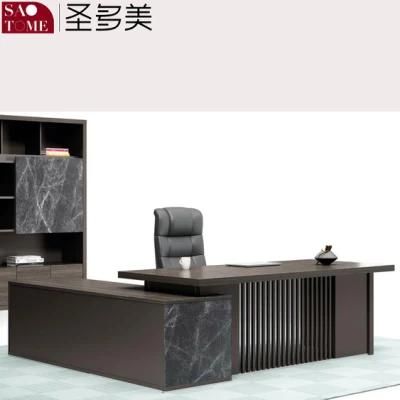 Modern Office Furniture Desk Boss Desk Mix Black Executive Desk