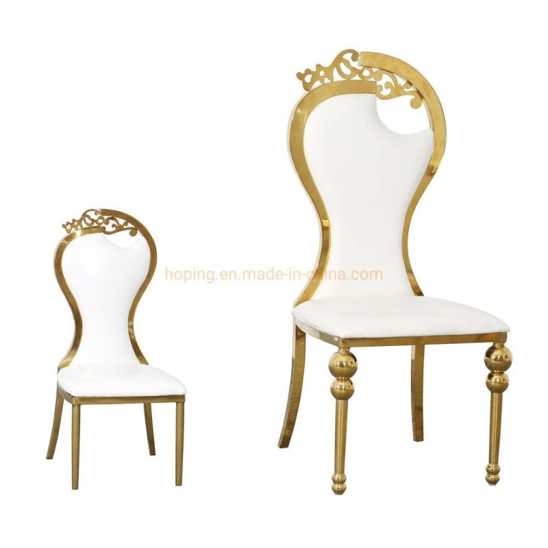 Hotel Furniture Butterfly Back Good Design Dining Table Chair Outdoor Restaurant White Wedding Chair Phoenix Stainless Steel Back Dining Chairs