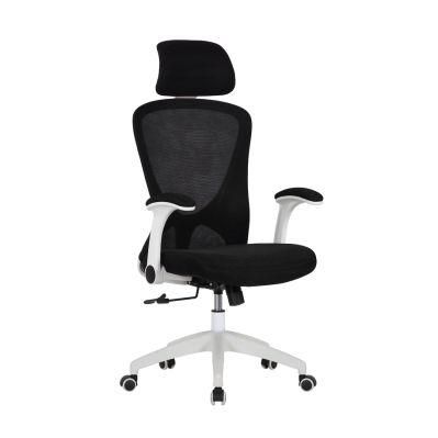 2022 New Modern Home Furniture Executive Computer Plastic Gaming Folding Office Chair with Flip-up Armrest