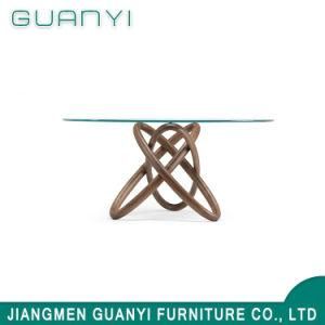 2019 Modern Wooden Furnituer Glass Cafe Table