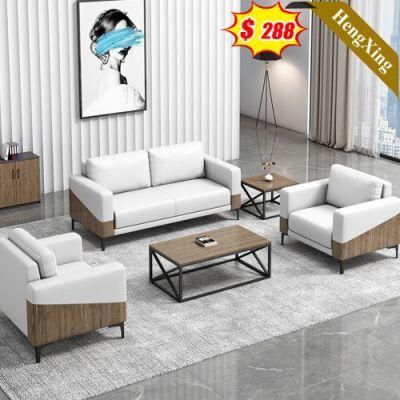 Modern Home Furniture Living Room Sofas Office White Color PU Leather Fabric 1+2+3 Seat Sofa Set