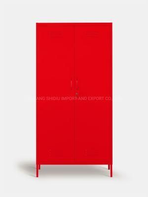 Steel modern Armoire Wardrobe with Standing Feet for Bed Room